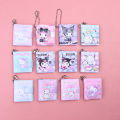 2Pcs Sanrio Notebook Keychain Cute Kuromi Melody Cinnamoroll Anime Portable Small Notebook Keychain Portable Notepad. 