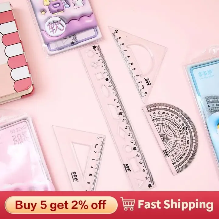 ⚖1Set Soft Ruler Set Can Bend Ruler Creative Measure Tool Child Student ...