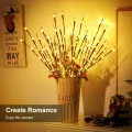 Auoyo LED Artificial Plants String Light Powered Fairy Lights Super Bright For Christmas, Decorations and other events Home Decoration. 