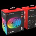 Fantech Fb-301 Turbine Typhoon New High Quality Computer Pc Case Rgb Cooling Fan With ARGB Lightings RGB FAN 3n1 W/ HUB AND REMOTE CONTROL. 