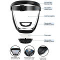 Protective glasses, face splash and oil proof masks, full face cover, transparent safety eyes, anti-fog head cover, work. 