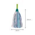 SPUNLACE SUPER ABSORBENT MOP  SUNFLOWER WITH 120CM PLASTIC COATED METAL HANDLE. 