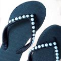 Women Slippers Summer Pearl Women Slides Flat Casual Outside Women Beach rubber  Slippers ladies flipflops women casual slippers open toe. 