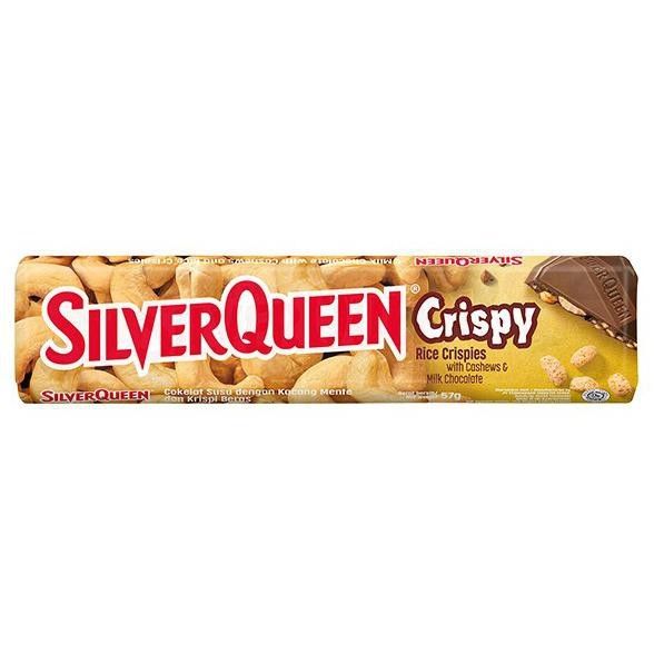 SilverQueen Crispy With Cashew & Milk Chocolate 57g Slab Choco Bar