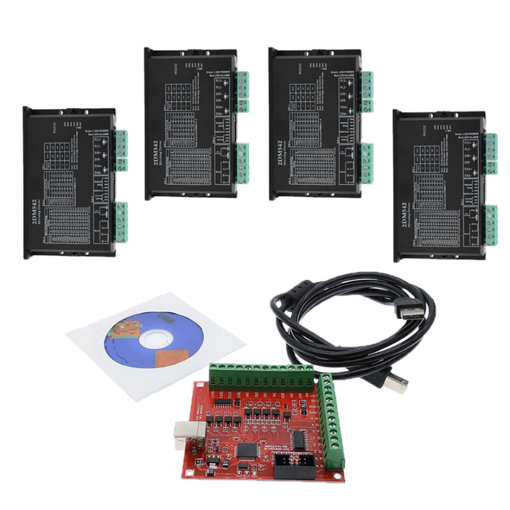 CNC Control System Accessory Parts Kit 1XRed Breakout Board 4 Axis ...