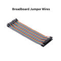 Breadboard Jumper Wires Male to Female Dupont Cable for Arduino Multicolored Ribbon Cables 40Pin 20cm. 
