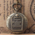 【Too much love!】Fashion Trend Horror Skull Pocket Watch Men and Women Students Gift Pocket Watch pocket watch. 