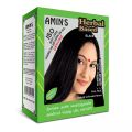 Amin's Herbal Black Henna Indian Hair Dye Color Powder 10mlx5Pcs. 