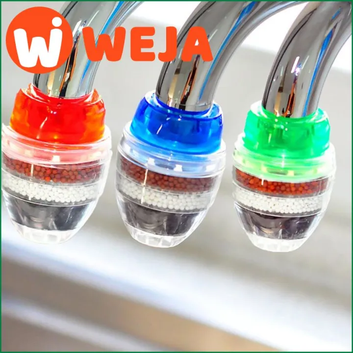 【WEJA】5 Layers Activated Carbon Water Purifier Kitchen Tap Filter Bathroom Faucet Filter Purification Tool for Home Use