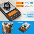 0.001g Digital Scale Portable Mini Precision Professional Pocket Scale Milligram 50g Calibration Weights Tool Batteries Included. 