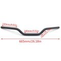 7/8 inch 22MM Motorcycle Handlebars Tracker Handle Bars Universal for Sportster XL 883 1200 Bobber Custom Chopper Softail Dyna Black. 