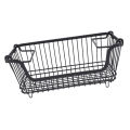Freezer Organizer Basket Wire Storage Basket Stackable Rust Proof Space Saving Multipurpose for Snack for Fruit. 