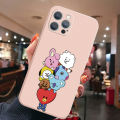 【ALLGOOD】For Realme C25S C15 C12 C11 Realme 8 Pro 7 X7 Pro 5i 6i Phone Cases Cartoon Cute BTS Love Heart Camera Lens Protective Square Frame Edge Cover. 
