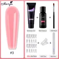 Monja 6Pcs/Set Nail Art Extension Kit Acrylic Uv Gel Nail Files Nail Molds Builder Painting Brush Slip Solution Diy Manicure Set. 