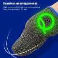 Bluewow Q1 Gaming Finger Sleeve Breathable Luminous Fingertips For PUBG Mobile Games Touch Screen Finger Cots Cover Sensitive Mobile Touch. 