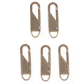 5pcs Universal Zipper Puller Detachable Metal Zipper Head Slider Repair Kits. 