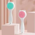 Silicone Silica Gel Brush Cat Ear Shape Blackhead Remover Exfoliating Brush Makeup Removal Soft. 