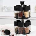 12-Piece Spice Jar Rack: Ideal for Kitchen Organization. 