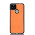 (stock available) For Google Pixel 5 Shockproof Sewing Cow Pattern Skin PC + PU + TPU Case(Black). 