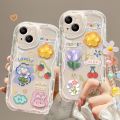 3D Rabbit Phone Chain Lanyard Clear Soft Case For Xiaomi Redmi Note 12 4G 11 10 Pro 11S 12S 9 Redmi 13C 12C 9C 9A 9 10 A1 A2 Plus Cartoon Phone Casing Shockproof TPU Silicone Cover. 