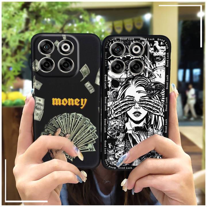 Back Cover TPU Phone Case For ZTE Blade V70/Axon70 Graffiti Anti-dust Cartoon Full wrap Phone Pouch Durable Protective