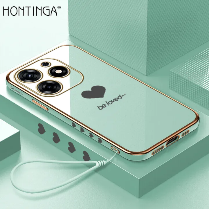 Hontinga%20for%20Tecno%20Spark%2010%20Pro%20Back%20Cover%EF%BC%88Free%20Lanyard%EF%BC%89Luxury%206D%20Plating%20Lover%20Heart%20Side%20Pattern%20Case%20Soft%20Silicone%20Square%20Mobile%20Cover%20-%20Image%202