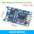 New Version 5V 1A 18650 TP4056 Lithium Battery Charger Module Charging Board With Protection Dual Functions 1A Li-ion. 