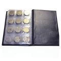 1 Pcs 120 Coins Money Collection Album Holder Book & 50Pcs Square Cardboard Coin Holders Coin Supplies Coin Album. 