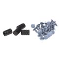 NXFDSIOZ 4 Pcs Tire Valve Cap & 30 Pcs Flange Bumpers Clips. 