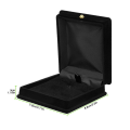 2 x Velvet Necklace Chain Jewelry Display Storage Box Gift Case Holder Organizer---Black. 