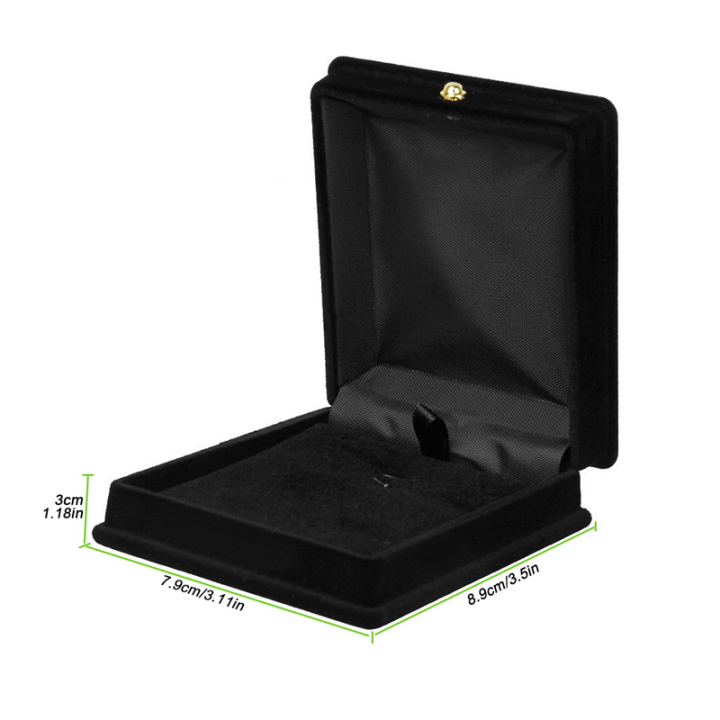 2%20x%20Velvet%20Necklace%20Chain%20Jewelry%20Display%20Storage%20Box%20Gift%20Case%20Holder%20Organizer---Black%20-%20Image%202