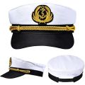 Yacht Captain Hat Navy Marine Hat Adjustable Sailor Captain Costume Men Boat Navy Hat for Adult Kid Men Women. 