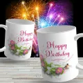 Happy Birthday Gift Mug Cup for your Girlfriend /Boyfriend, Husband/Wife, Brother, Sister, Daughter, Son,   Father, Mother, Friend or anyone for Birthday. SANU-BD002. 