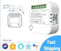 2 Gang Mini Smart Switch Module, Support Apple HomeKit Siri Alexa, WIFI +BLE Wireless Timer Breaker 2 Way Control, Neutral Wire Required. 