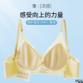 Thin Skinny Summer Underwire Traceless Latex Underwear Ultra Thin Sagging Gather Bra Upper Support Anti-Big Breast Woman. 