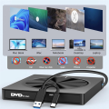 6 in 1 Burner Portable External USB3.0/Type-C Dvd-Rw Disc Optical Drive Dvd-Rom Burner Multifunction Dvd Drive, Easy to Use Fine Workmanship. 