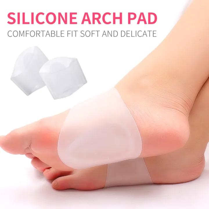 JM Pain Relief Insoles Arch Support Plantar Fasciitis Ergonomic Massage Protection Soft Flat Feet Bandage Design Silicone