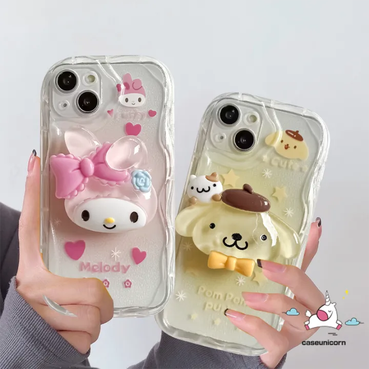 Cartoon%20Cute%20Melody%20Pompom%20Cinnamoroll%20Phone%20Cover%20Compatible%20for%20IPhone%207Plus%20XR%20Air%2017%2016%2013%2015%2011%2014%2012%20Pro%20Max%208%206%207%206S%20Plus%20X%20XS%20MAX%20SE%202020%20Lovely%203D%20Wavy%20Curved%20Edge%20Stand%20Case%20-%20Image%206