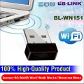 150Mbps WiFi USB Adapter, Wireless LAN WiFi Dongle Stick Network Adapter IEEE 802.11b/g/n for Windows 2000/XP/Vista/WIN7/8/Linux/Mac OS X, Compatible for Raspberry Pi Laptop/Desktop/PC. 