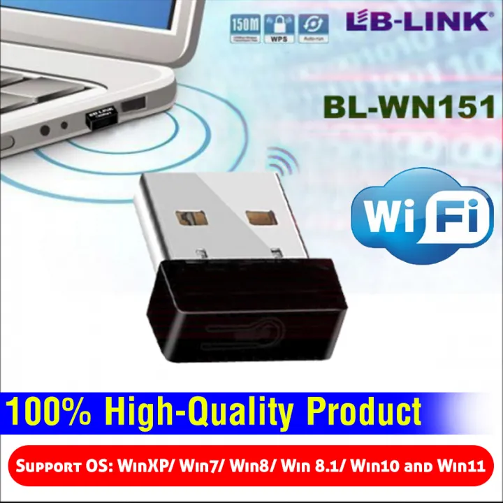150Mbps WiFi USB Adapter, Wireless LAN WiFi Dongle Stick Network Adapter IEEE 802.11b/g/n for Windows 2000/XP/Vista/WIN7/8/Linux/Mac OS X, Compatible for Raspberry Pi Laptop/Desktop/PC