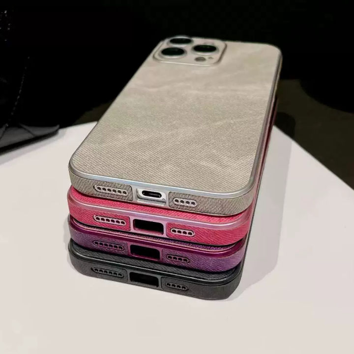 HOCE%20Matte%20Fabric%20Leather%20Phone%20Cases%20For%20iPhone%2017%2016%2015%2014%2013%2012%2011%20Pro%20Max%20Case%20With%20Lens%20Film%20Soft%20Silicone%20Shockproof%20Solid%20Cloth%20Back%20Cover%20-%20Image%208