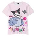 2023 Anime Cartoon Summer Kuromi T-Shirt My Melody hello kitty 3D Print Cartoons Clothes Kid Girl Boy Fashion T Shirt Casual Top. 