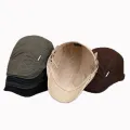 Retro Men'S Hat Cotton Flat Cap Newsboy Beret Adjustable Cabbie Hat Gatsby Driving Hat. 