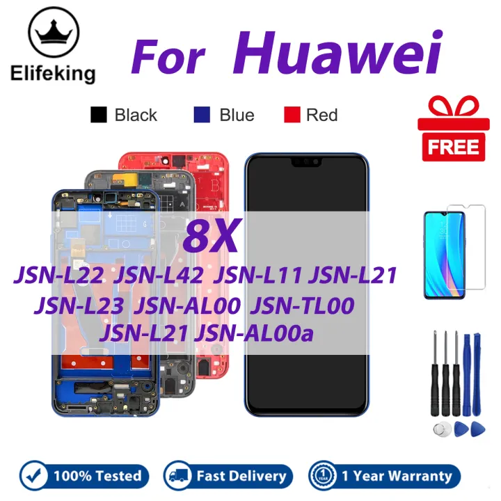 LCD With Frame For HuaWei Honor 8X JSN-L22 L42 L11 L21 L23 Display Touch Screen Digitizer Assembly Replacement Parts