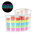 Car Windshield LED Sound Activated Equalizer Shown Plastic 45x11CM Car Neon EL Light Music Rhythm Flash Lamp Sticker. 