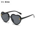 OQ BOGA 5 Colors Unisex Heart Frame Anti UV Kids Sunglasses Children Outdoor Eye Protection Full Rim Sun Glasses. 