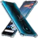 For Nokia 5.3 Back Cover Shockproof Transparent Soft TPU Silicone Protector Phone Case with Shock Absorption Bumper Corners. 
