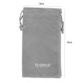 Waterproof 180X100Mm Mobile Phone Hdd Gray Bag Storage For Usb Charger Usb Cable Power Bank Phone Storage Box Case. 