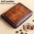 Black wallet Men's wallet Secure wallet  leather wallet Slim wallet Leather wallet Brown wallet  blocking wallet for Travel wallet Business wallet  wallet Gift for men Suitable for all occasions. 