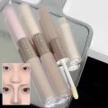 Matte Contouring Bronzer Stick 2 in 1 Highlighter Grey Brown Nose Shadow Cream Double-ended Brighten Highlighter Makeup Cosmetic. 